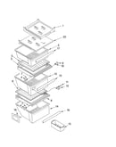 Refrigerator shelf parts