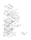 Refrigerator shelf parts