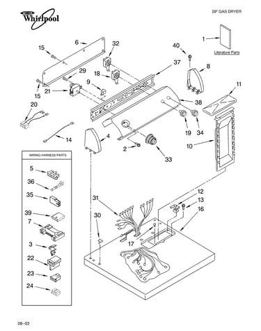Top and console parts