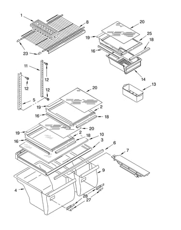Shelf parts, optional parts