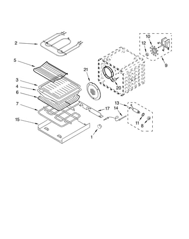 Internal oven parts