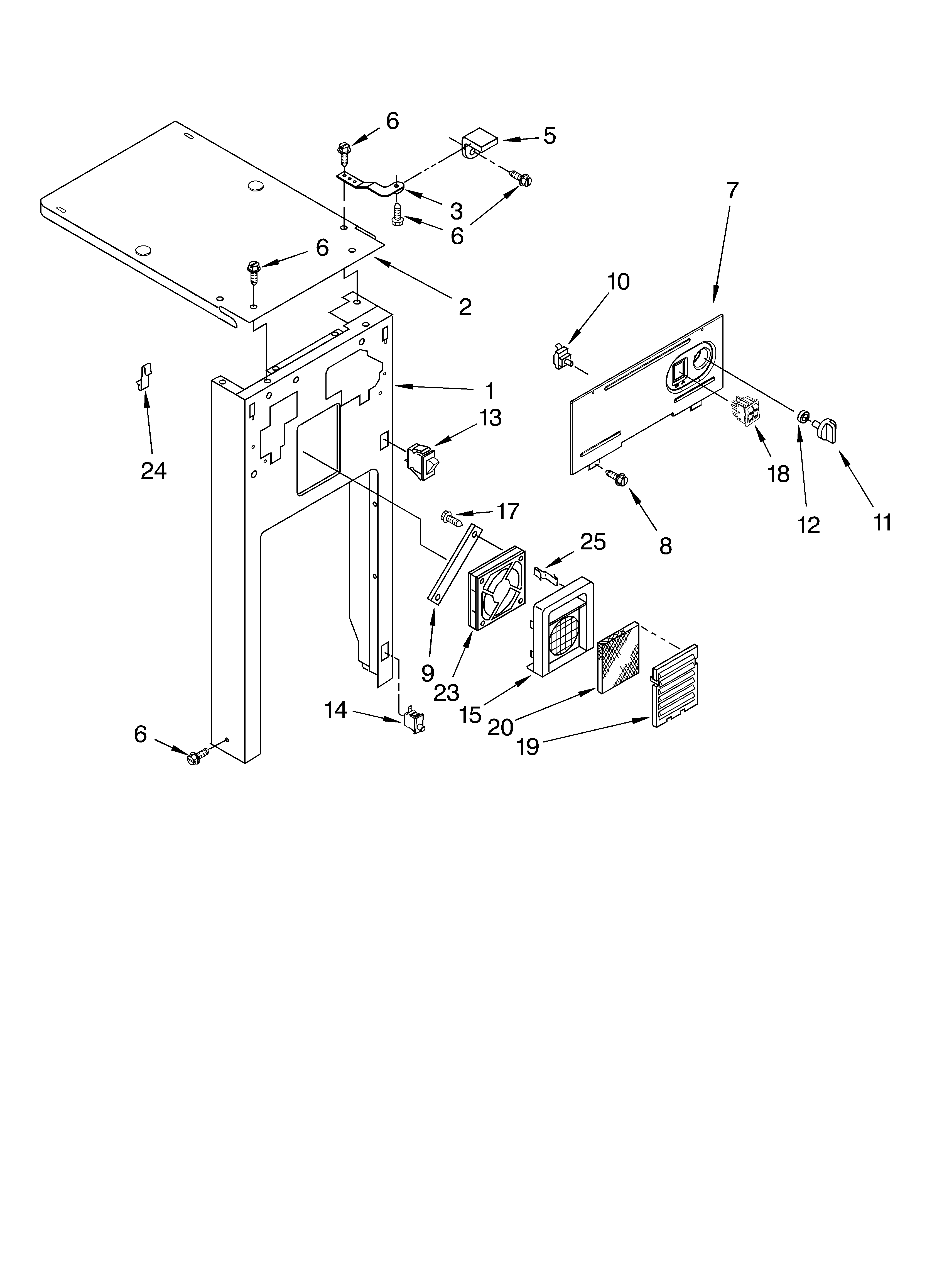Panel and control parts