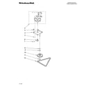 KitchenAid KUCV151MSS0 motor and drive parts diagram