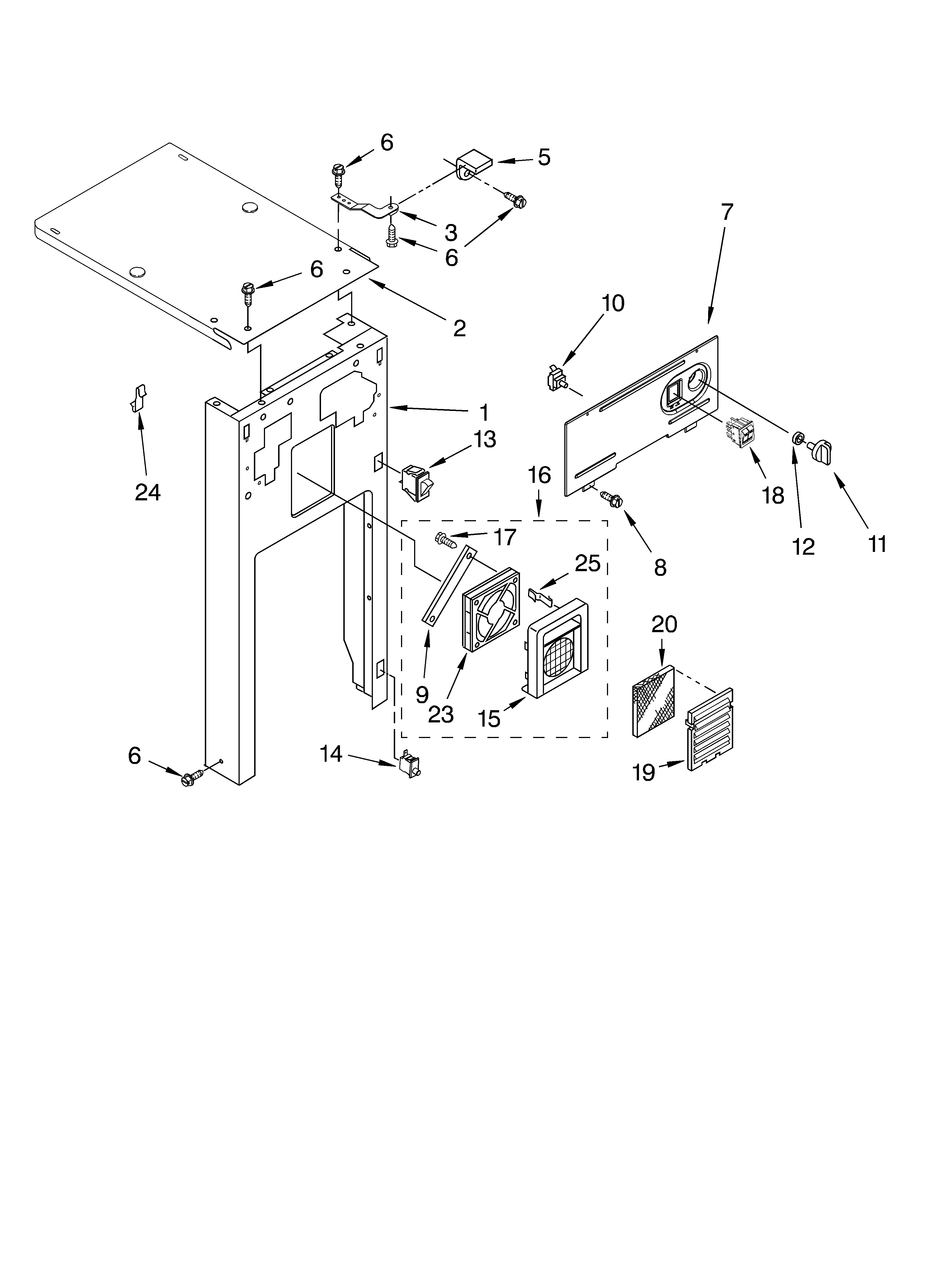 Panel and control parts