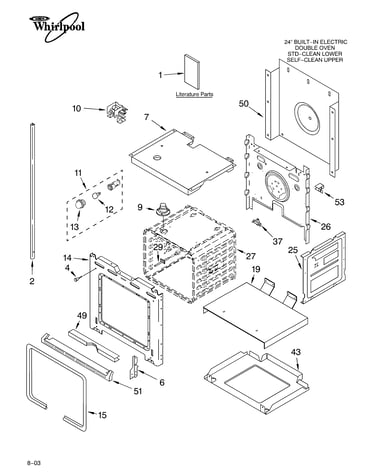 Lower oven parts