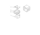 Whirlpool RBD245PDS14 internal oven parts diagram
