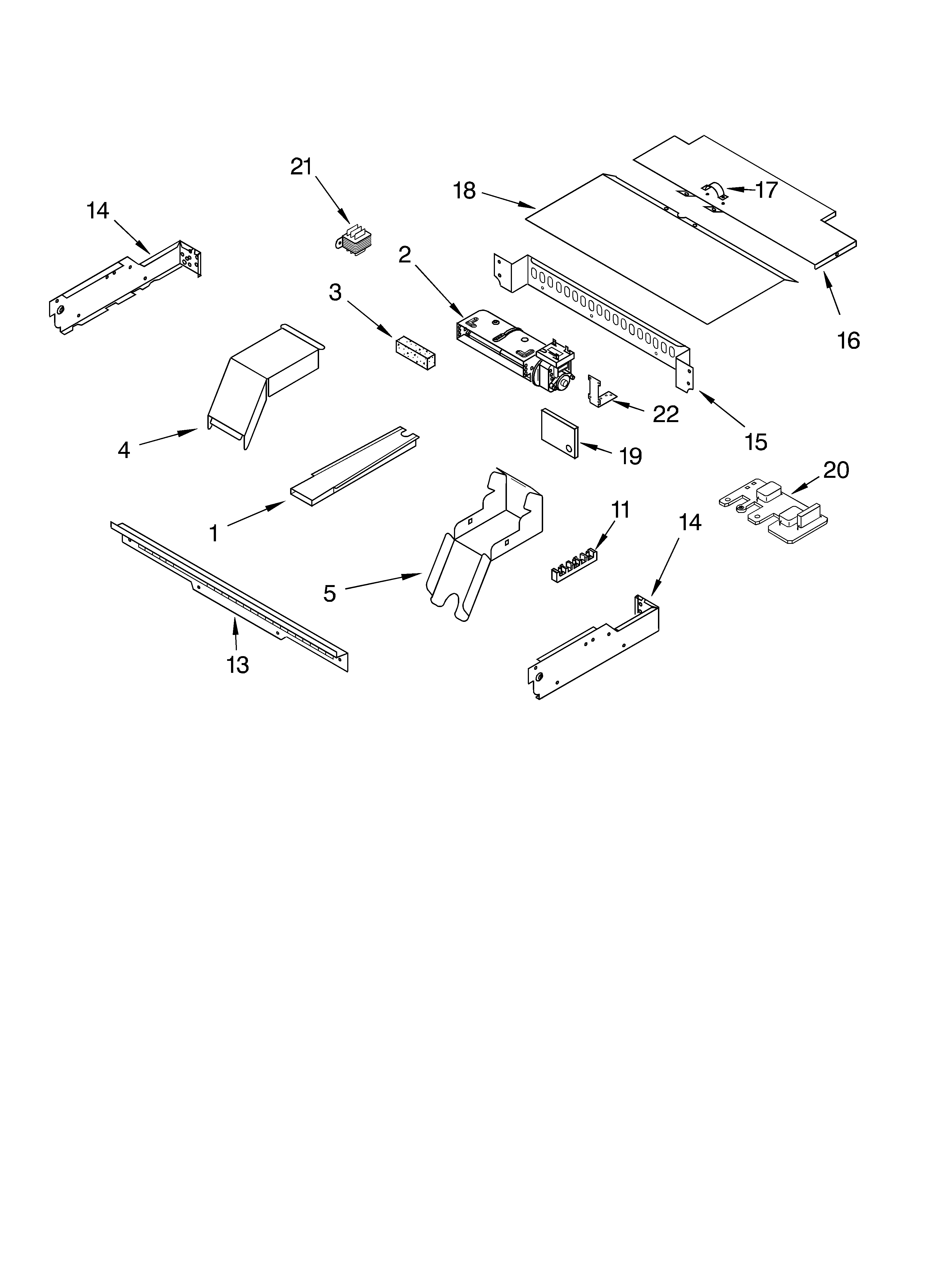 Top venting parts, optional parts