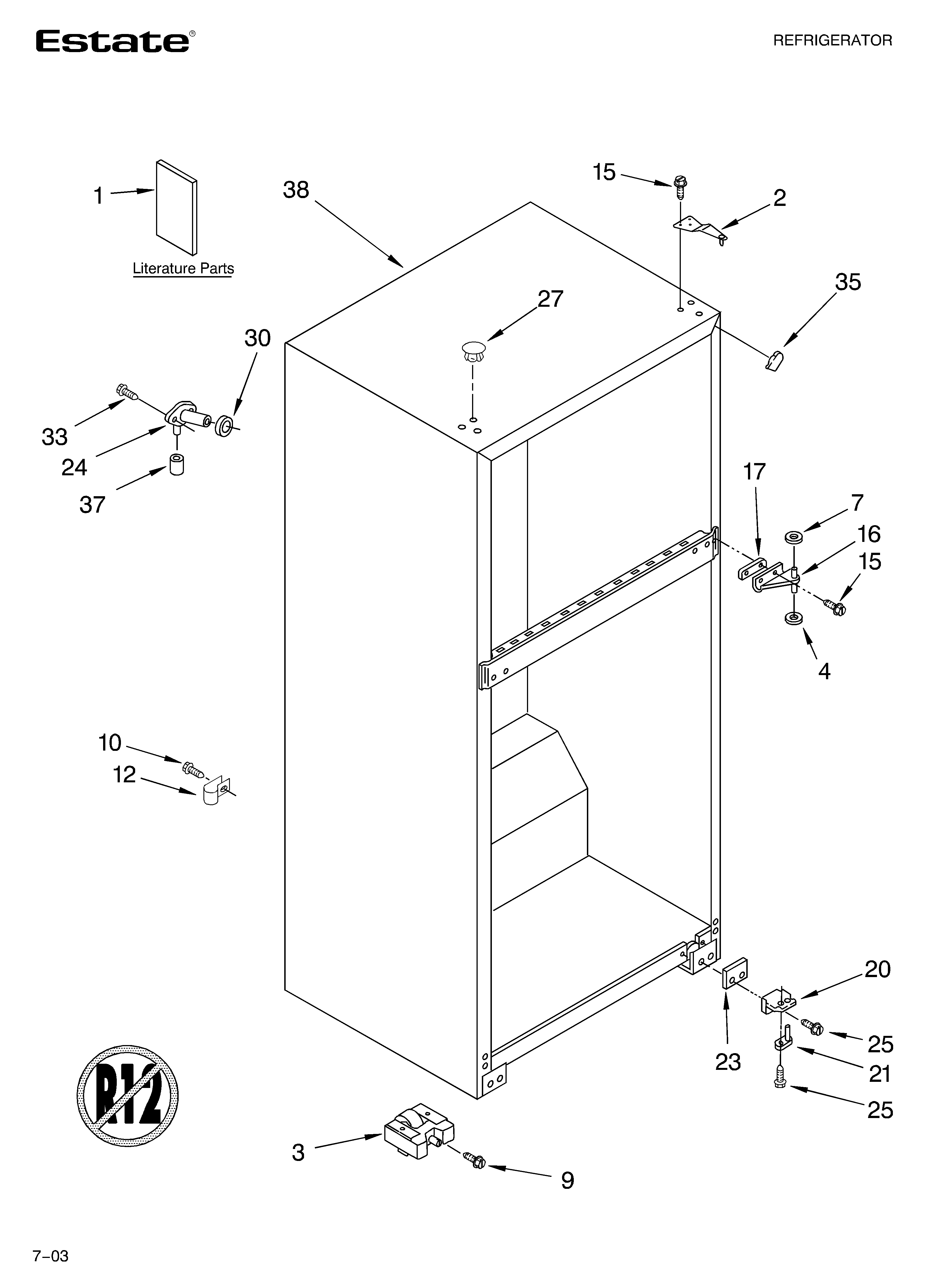 Cabinet parts