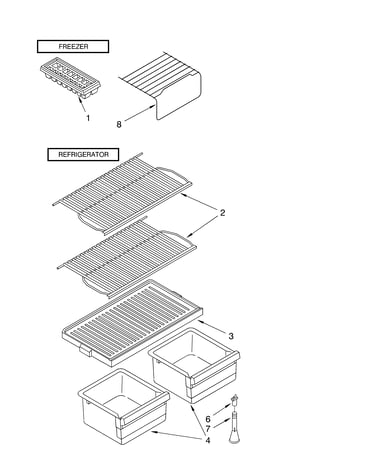 Shelf parts, optional parts