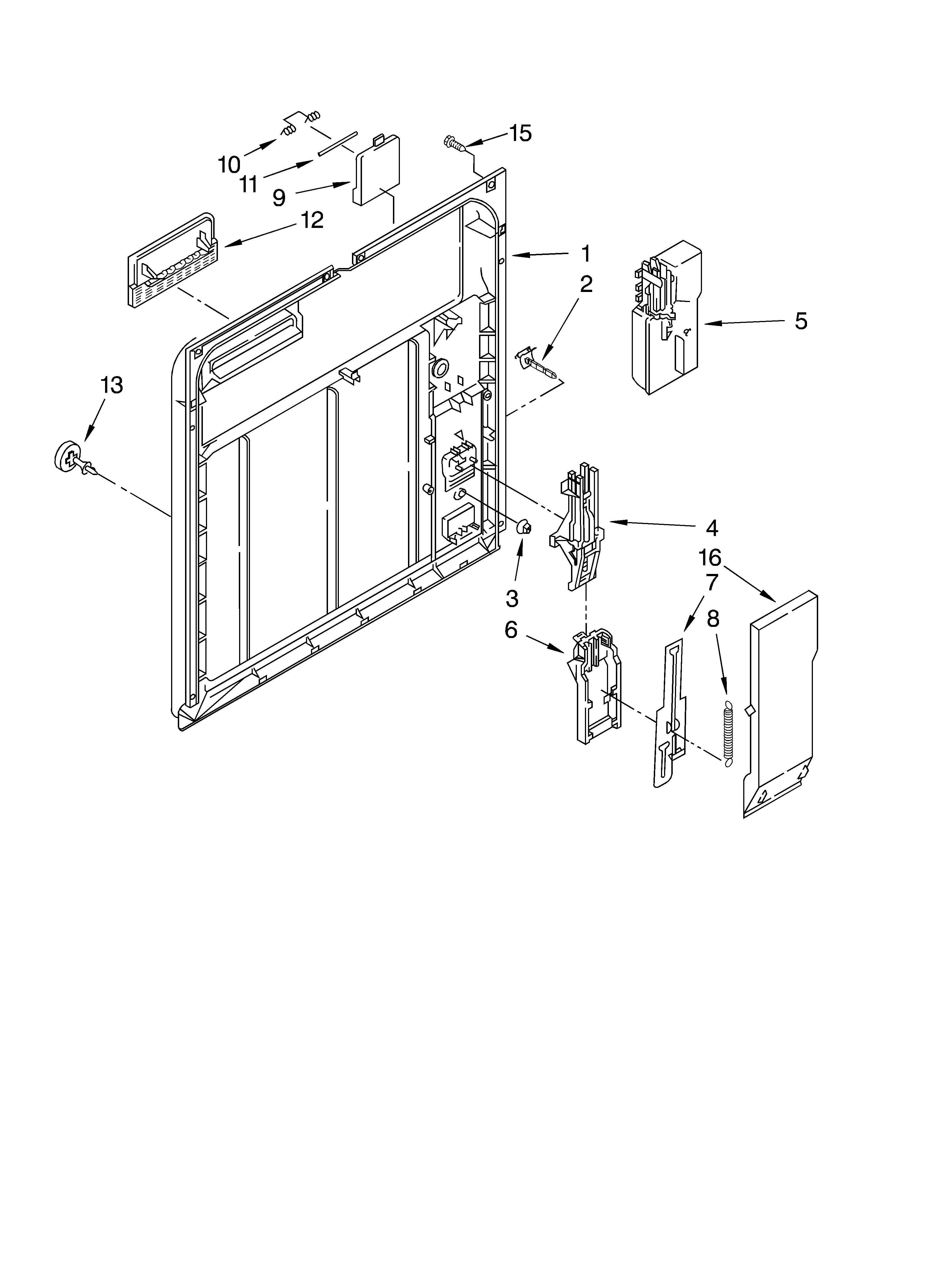 Inner door parts
