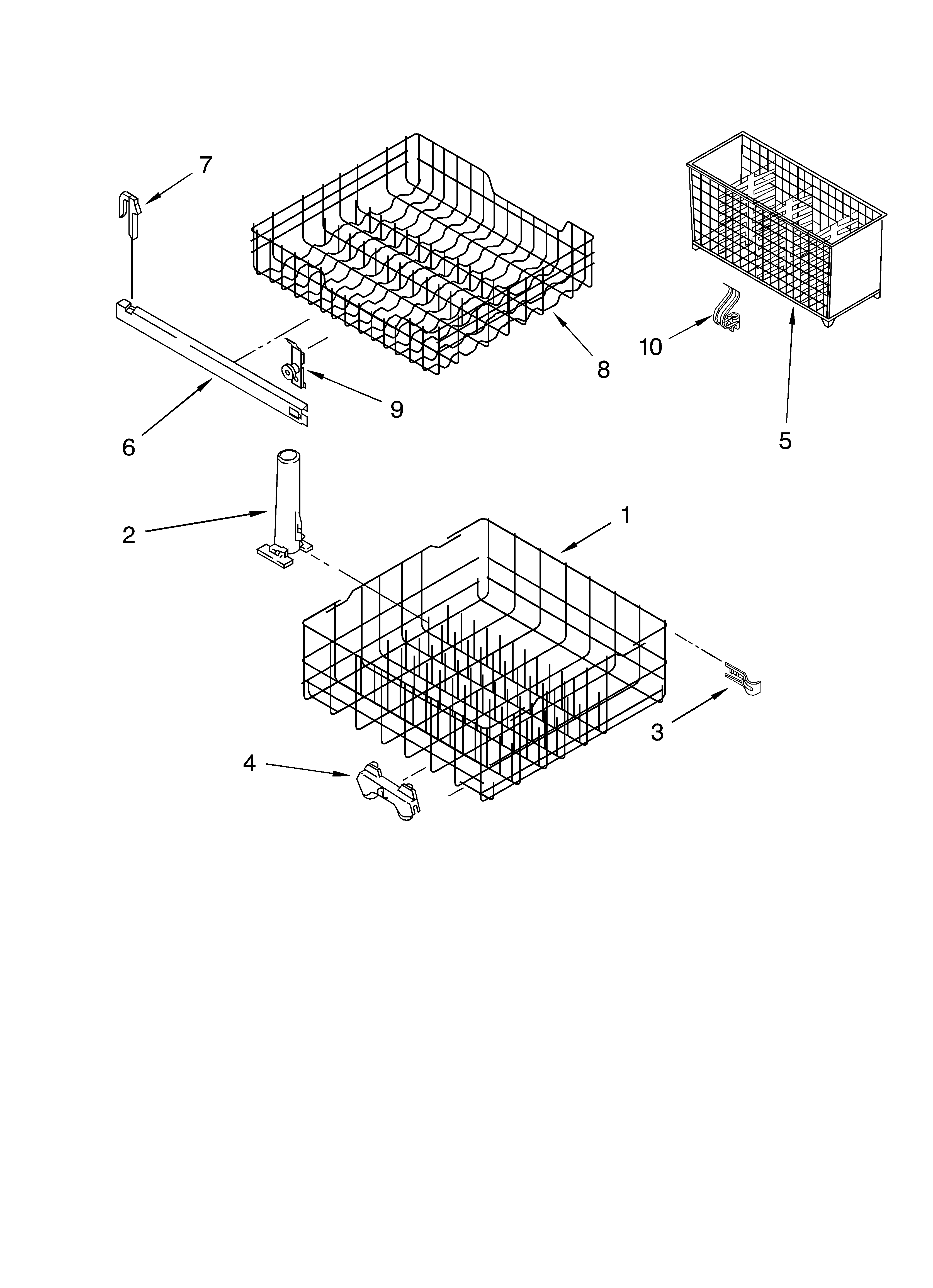 Dishrack parts