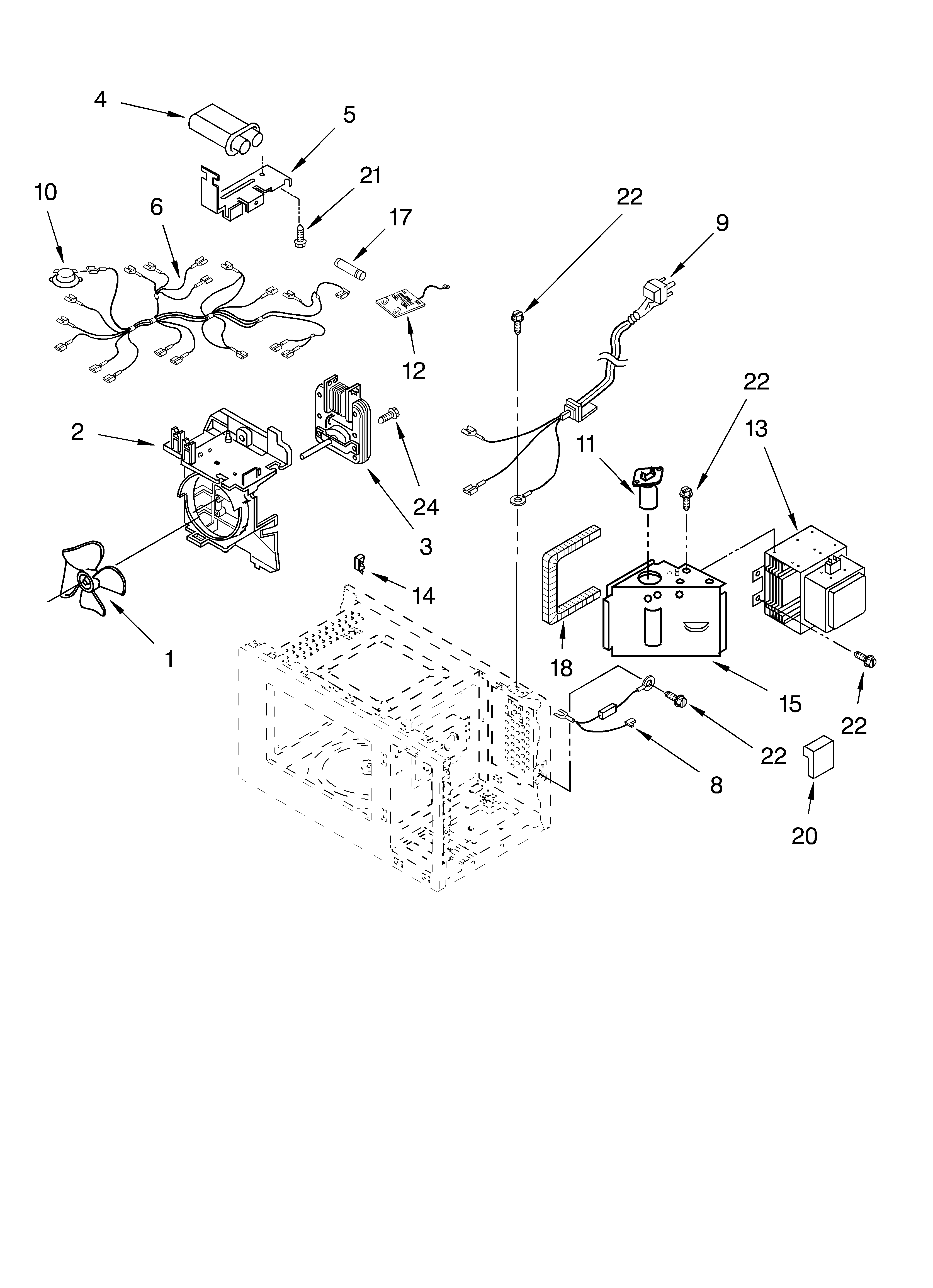 OVEN INTERIOR PARTS