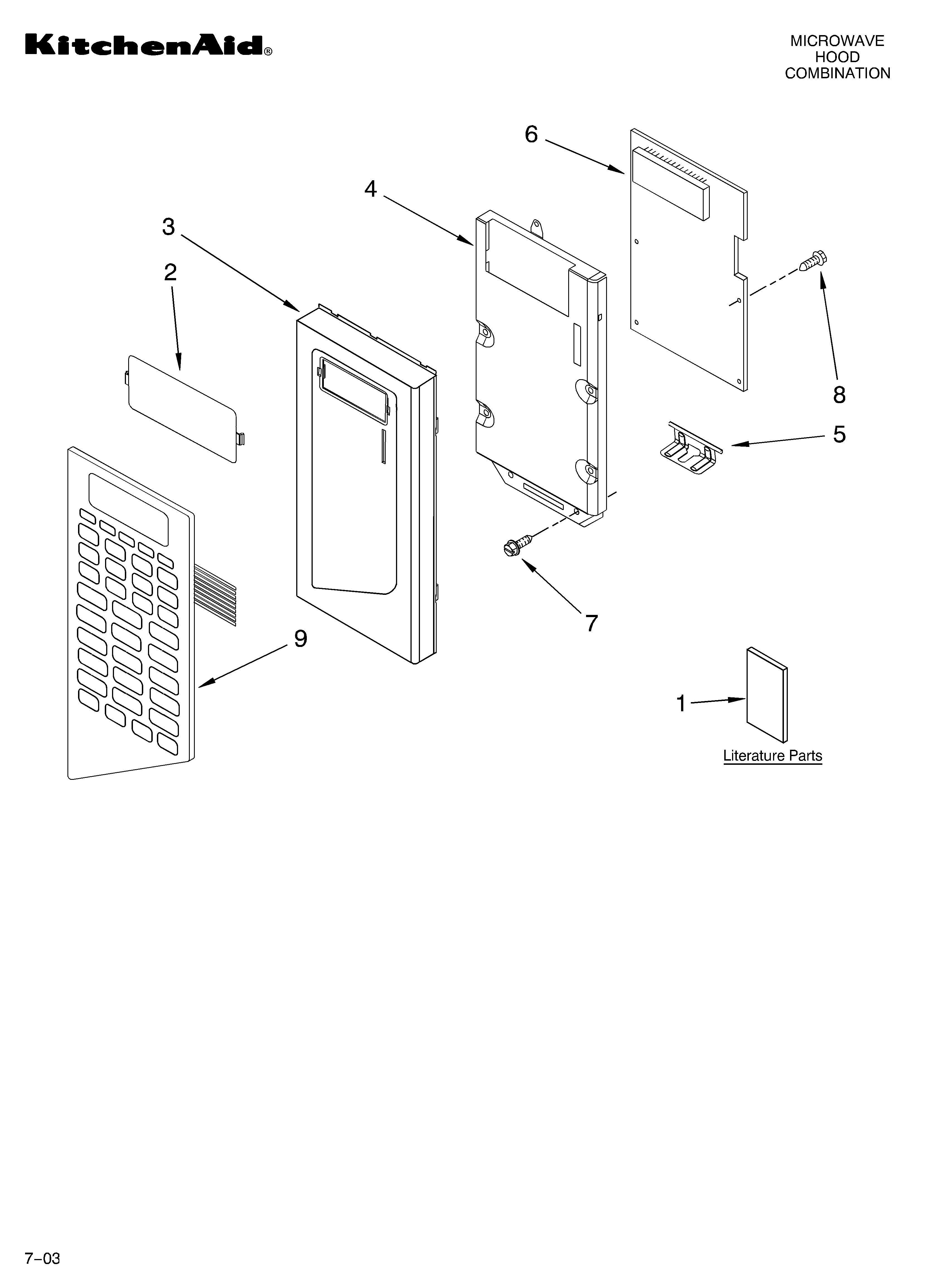 Control panel parts