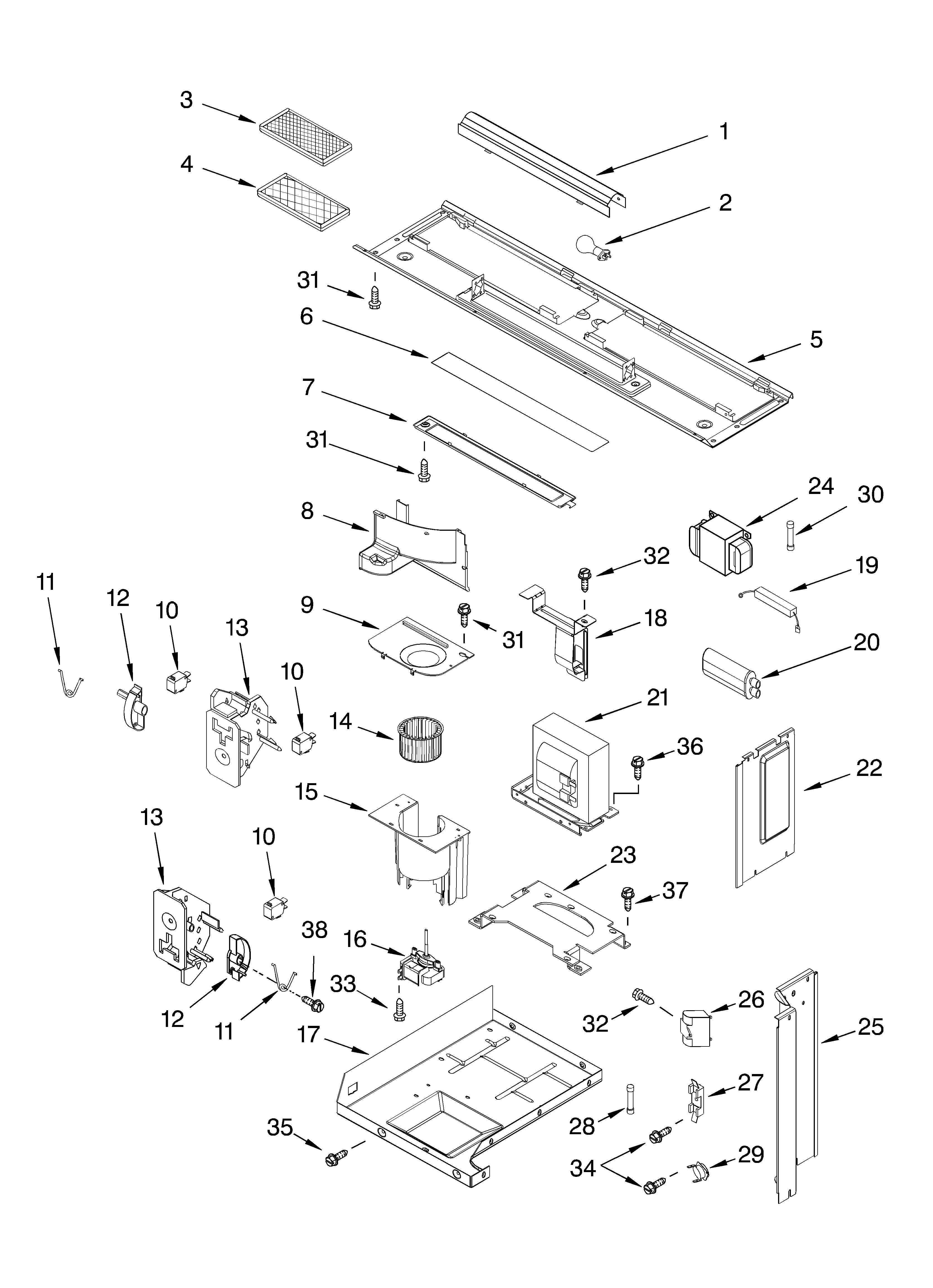 Interior and ventilation parts