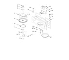 KitchenAid YKHMS155LBT0 magnetron and turntable parts diagram