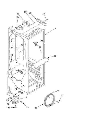 Refrigerator liner parts