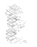 Refrigerator shelf parts