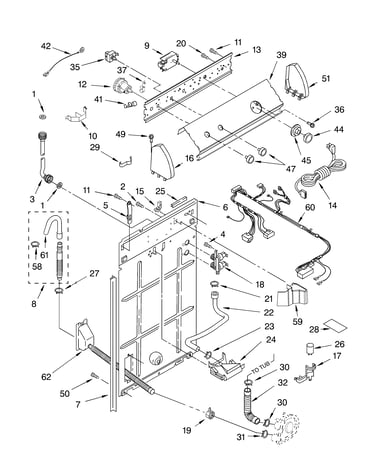 Controls and rear panel parts