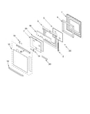 Oven door parts