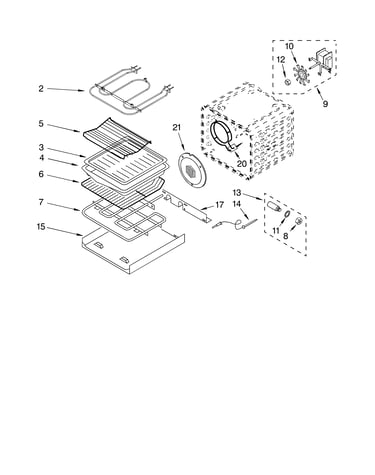 Internal oven parts