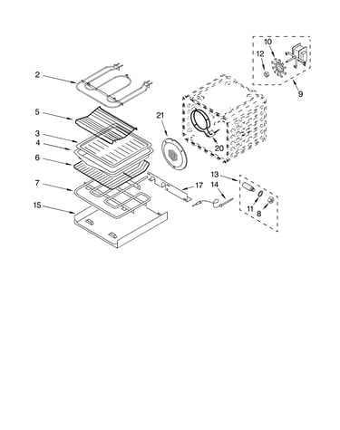 Internal oven parts