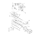 KitchenAid KSRD22FKBL03 motor and ice container parts diagram