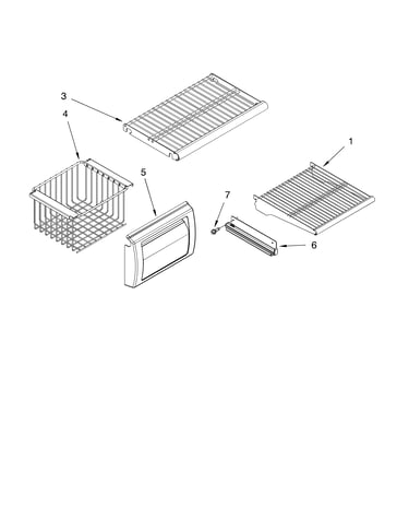 Freezer shelf parts