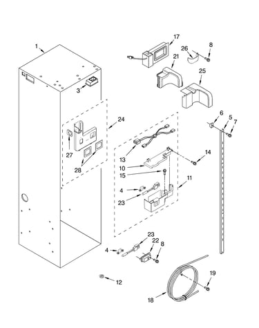 Refrigerator liner parts