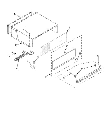 Top grille and unit cover parts