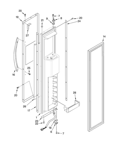 Freezer door parts