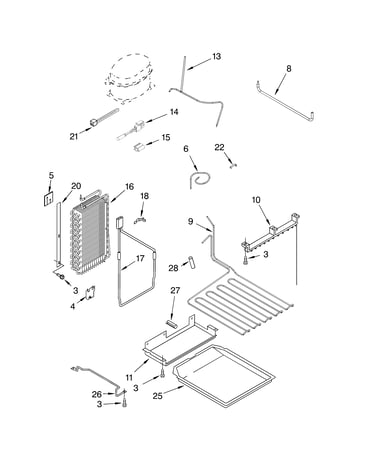 Lower unit and tube parts