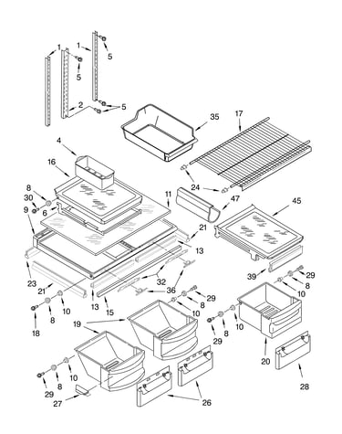 Shelf parts