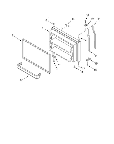 Freezer door parts, optional parts