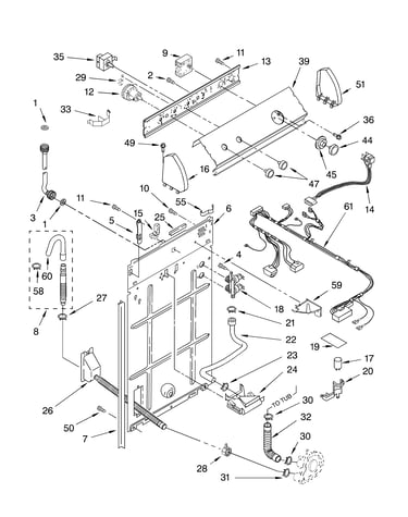 Controls and rear panel parts