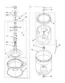 Agitator, basket and tub parts