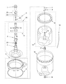 Agitator, basket and tub parts
