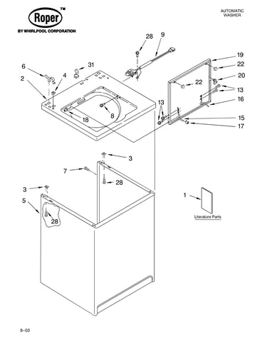 Top and cabinet parts