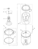 Agitator, basket and tub parts