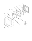 Oven door parts