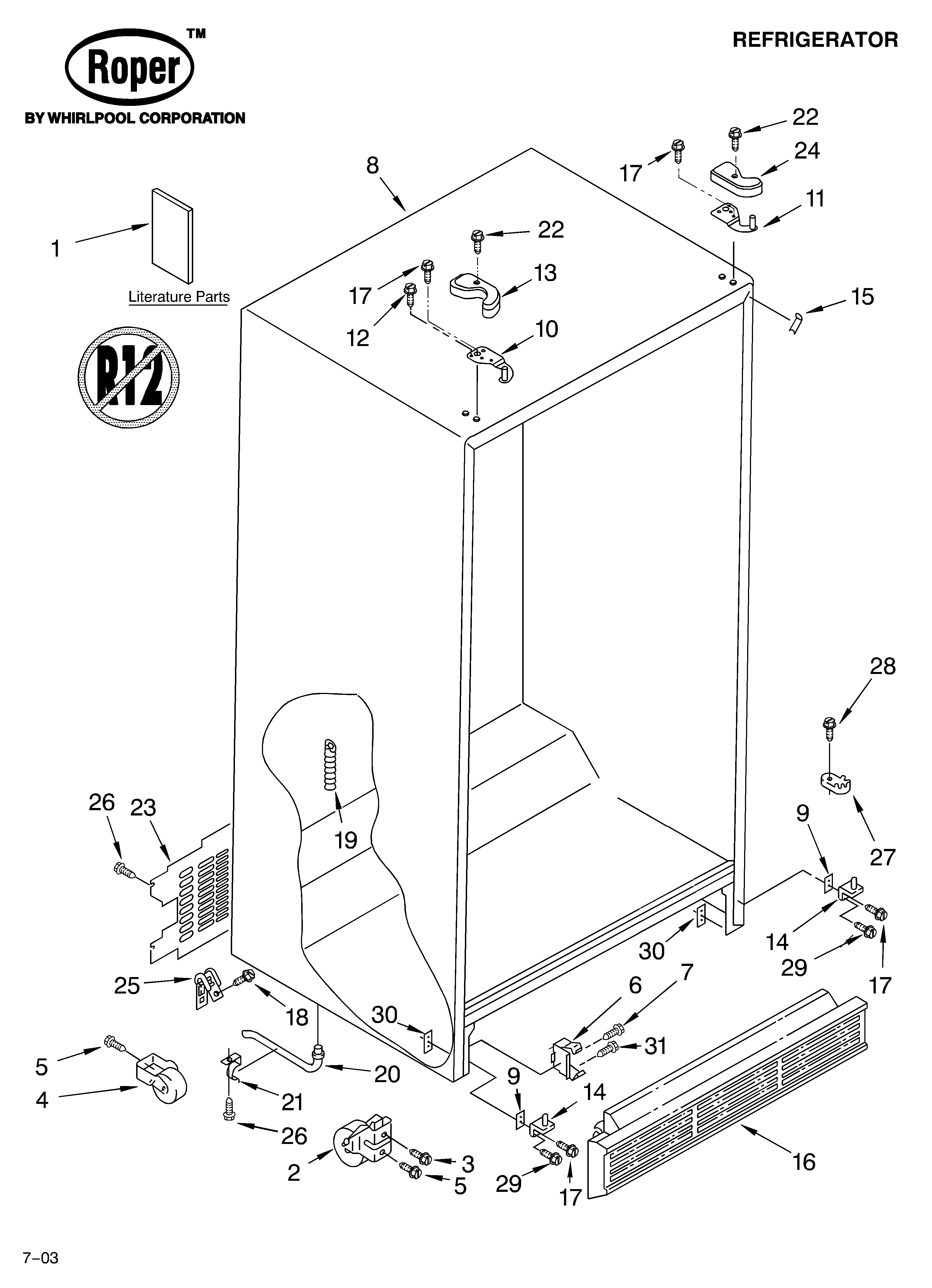 Cabinet parts