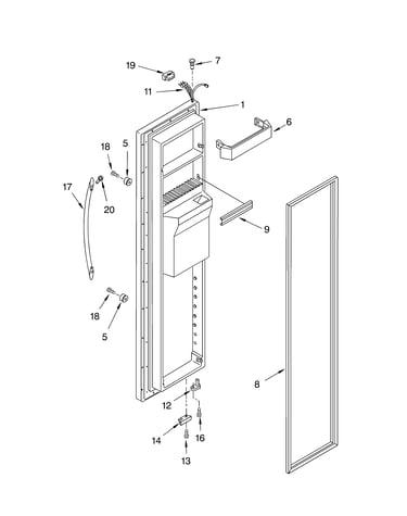 Freezer door parts