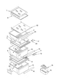 Refrigerator shelf parts