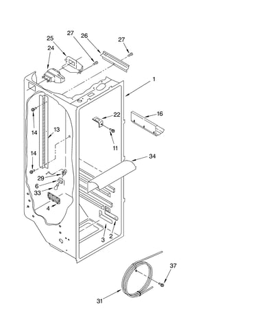 Refrigerator liner parts