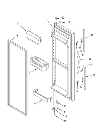Refrigerator door parts