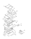 Refrigerator shelf parts