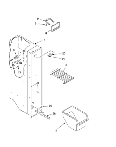 Freezer liner parts