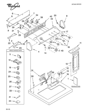 Top and console parts