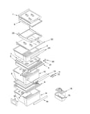 Refrigerator shelf parts