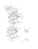 Refrigerator shelf parts