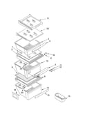 Refrigerator shelf parts